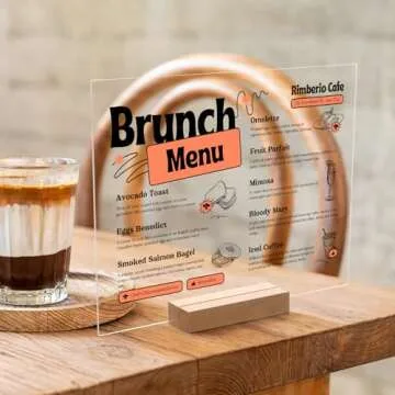 UNIQOOO Clear Acrylic Sign Sheets for Weddings and Events