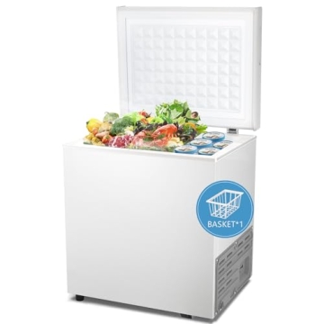 R.W.FLAME 1.8 Cu Ft Mini Chest Freezer: Adjustable Temperature & Energy Efficient