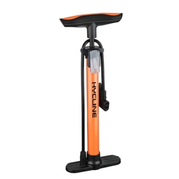 Bike Floor Pump with Gauge: Bicycle Tire Pump Inflator with High Pressure 160 PSI,Fits Schrader and ...