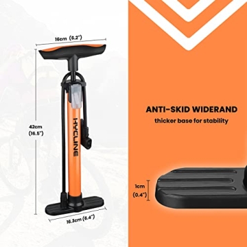 Bike Floor Pump: High Pressure Inflator for All Bikes