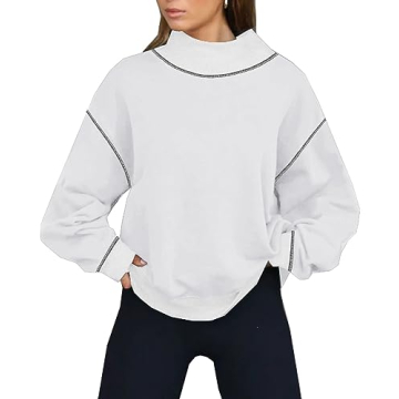 Disamer Women’s Trendy Fall Sweatshirts Mock Turtleneck