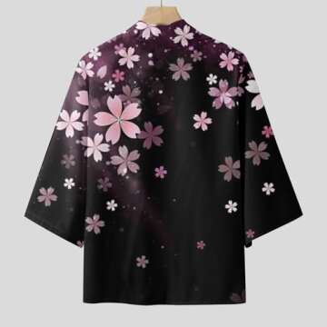 Alalaso Men's Lightweight Japanese Kimono Cardigan Shirt