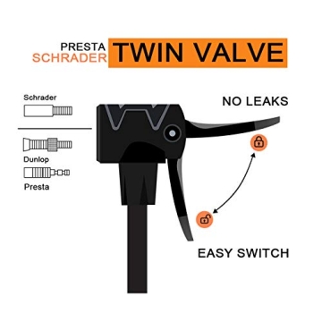 TOOLITIN Pro Bike Pump Ergonomic 180 PSI Presta Schrader