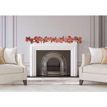 CraftMore Autumn Garland | Vibrant Colors, 2 Pack