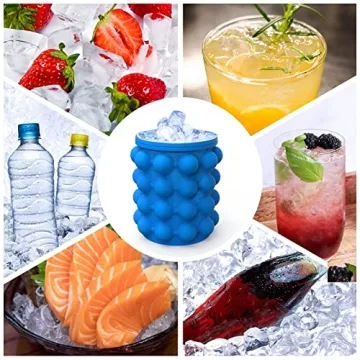 ALLADINBOX Ice Cube Mold and Silicone Ice Bucket