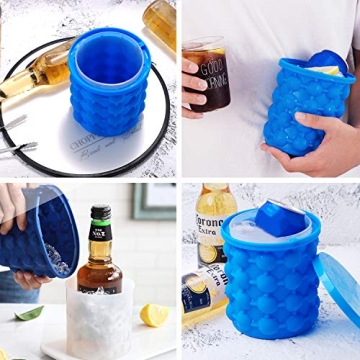 ALLADINBOX Ice Cube Mold and Silicone Ice Bucket