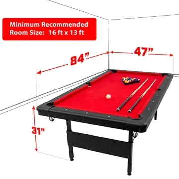 GoSports 7 ft Billiards Table - Portable and High Quality