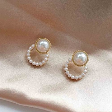 Exquisite YienDoo Pearl Drop Earrings for Women
