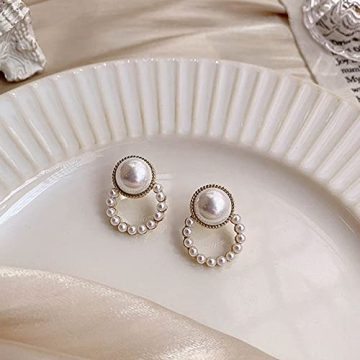 Exquisite YienDoo Pearl Drop Earrings for Women