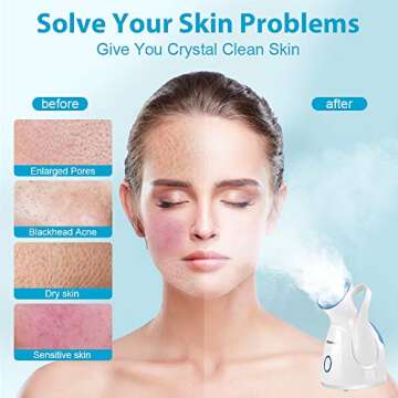 Self Tanner Facial Steamer Face Steamer – Nano Ionic Face Steamer for Facial 100ml Home Facial