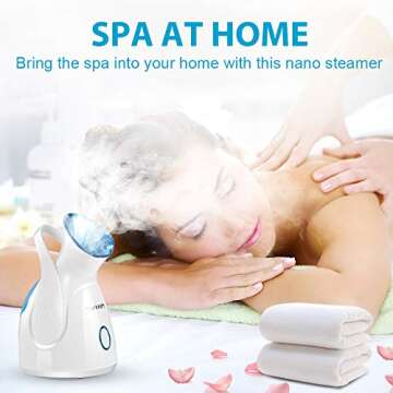 Self Tanner Facial Steamer Face Steamer – Nano Ionic Face Steamer for Facial 100ml Home Facial