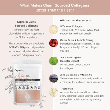 Organixx Collagen Peptides Powder for Radiant Skin & Hair