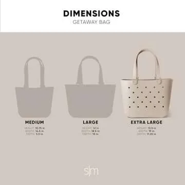 Waterproof Beach Bag Extra-Large Tote with Zipper Pocket