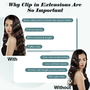 Full Shine Hair Extensions Balayage Brown Clip-ins for Women