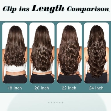 Full Shine Hair Extensions Balayage Brown Clip-ins for Women