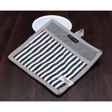 AMOUR INFINI Heat Resistant Cotton Pot Holders Set of 3