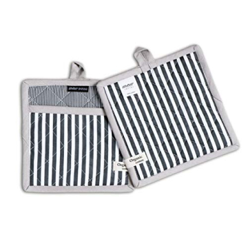 AMOUR INFINI Heat Resistant Cotton Pot Holders Set of 3