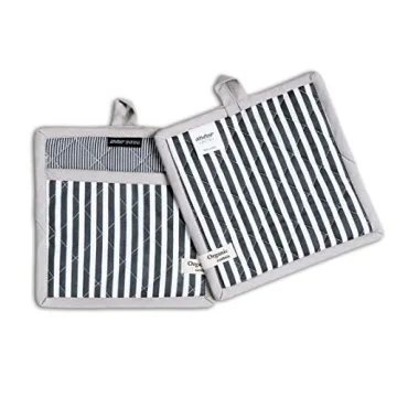 AMOUR INFINI Heat Resistant Cotton Pot Holders Set of 3