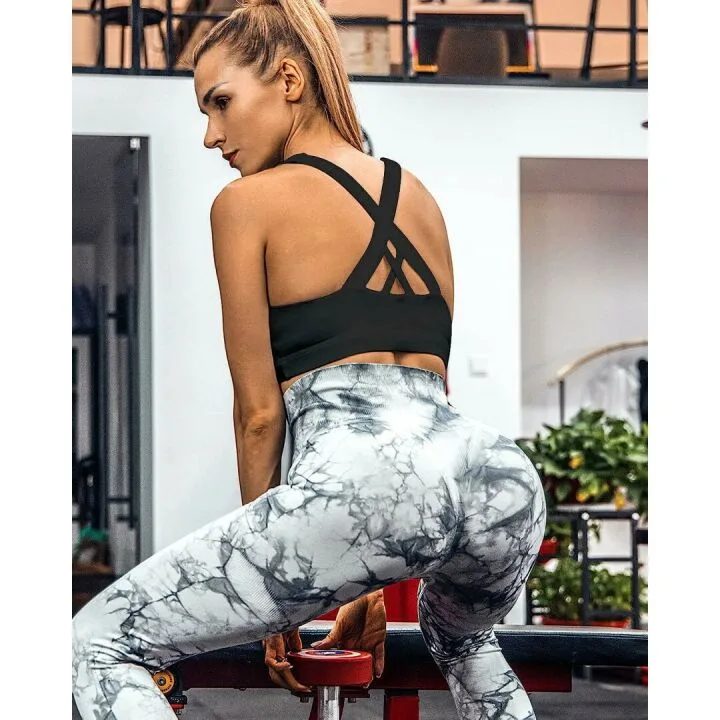 RUNNING GIRL Criss-Cross Sports Bra for Women