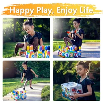 iPlay, iLearn Soft Foam Bowling Set for Toddlers - Fun & Safe!