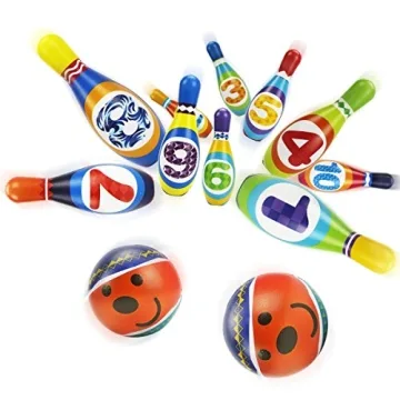 iPlay, iLearn Soft Foam Bowling Set for Toddlers - Fun & Safe!