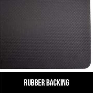 Gorilla Grip Anti Fatigue Cushioned Kitchen Floor Mats, Thick Ergonomic Standing Office Desk Mat, Waterproof Scratch Resistant Pebbled Topside, Supportive Comfort Padded Foam Rugs, 70x24, Black