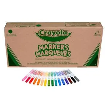 Crayola Broad Line Markers Classpack (256 Ct), Bulk School Supplies For Teachers, Kids Markers For S...