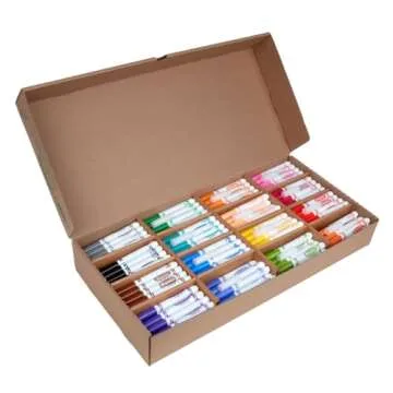 Crayola Broad Line Markers Classpack (256 Ct), Bulk School Supplies For Teachers, Kids Markers For School, Classroom Must Have