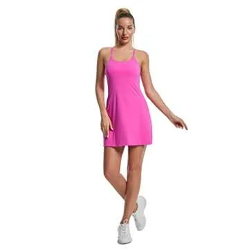 Women's Tennis Dress with Built-in Bra & Pockets