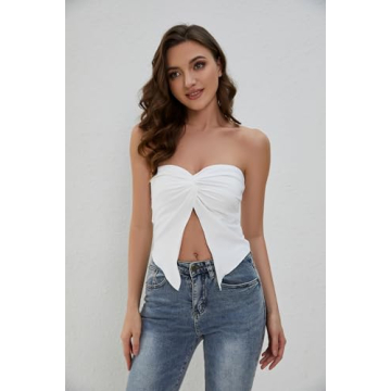 MISSACTIVER Women's Sexy Twist Front Tube Top for Summer