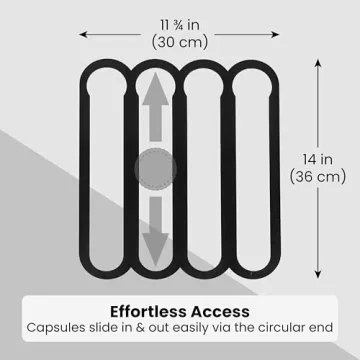IMPRESA Coffee Capsule Holder Organizes Nespresso Pods Smartly
