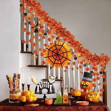 CQURE Fall Leaf Garlands - Perfect for Autumn Decor