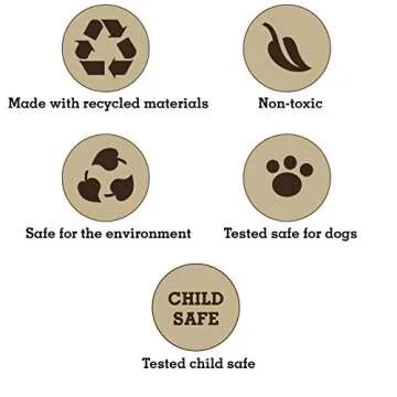 Pata Pal Eco-Friendly Durable Squeaky Dog & Puppy Pet Chew Toy for, Training, Teething and Exercise (T-Bone)