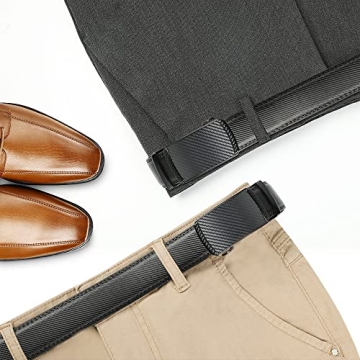 Lavemi Men's Leather Ratchet Belt, Cut to Fit, Gift Box