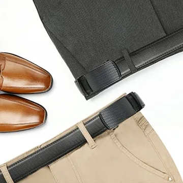 Lavemi Men's Leather Ratchet Belt, Cut to Fit, Gift Box