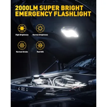 AUXITO 2500A Jump Starter & Camping Light