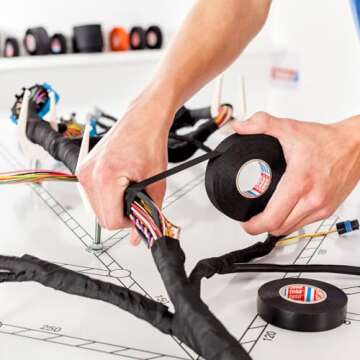 Tesa 51036 Automotive Harnesses Tape 19mm x 25m - High Durability