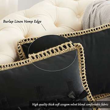 GIGIZAZA Velvet Decorative Pillow Covers - 2 Pack