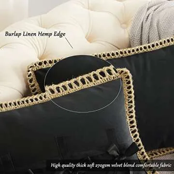 GIGIZAZA Velvet Decorative Pillow Covers - 2 Pack