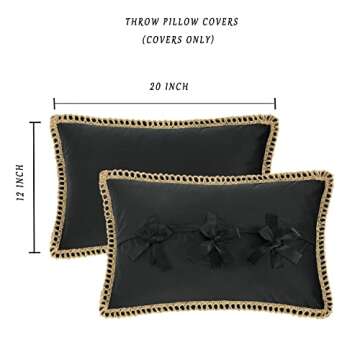 GIGIZAZA Velvet Decorative Pillow Covers - 2 Pack