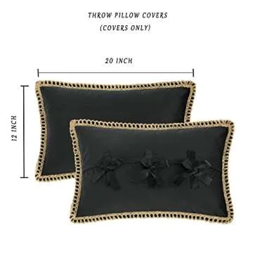 GIGIZAZA Velvet Decorative Pillow Covers - 2 Pack