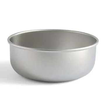Basis Pet Made in The USA Stainless Steel Dog Bowl, Large (8 Cups), 2 Pack