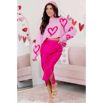 Valentine’s Day Headband for Women Love XOXO Heart Headbands Jeweled Conversation Heart Knotted He...