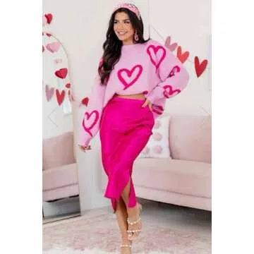 Valentine’s Day Headband for Women Love XOXO Heart Headbands Jeweled Conversation Heart Knotted He...