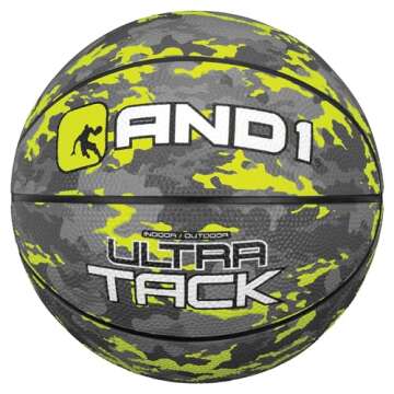 AND1 Mini Basketball 3 Pack Set for Kids (Pump Included)