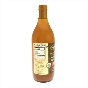100% Raw Unfiltered Organic Apple Cider Vinegar with 'The Mother' - 34 Oz (2 Pack) - Rich in Probiotics and Enzymes, Perfect for Cooking, Salad Dressings, Marinades, and Drinking - A Versatile Pantry Essential for Your Wellness Routine