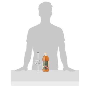 100% Raw Unfiltered Organic Apple Cider Vinegar with 'The Mother' - 34 Oz (2 Pack) - Rich in Probiotics and Enzymes, Perfect for Cooking, Salad Dressings, Marinades, and Drinking - A Versatile Pantry Essential for Your Wellness Routine