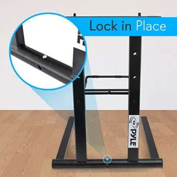 Pyle Portable Folding Laptop Stand for DJs and Gamers