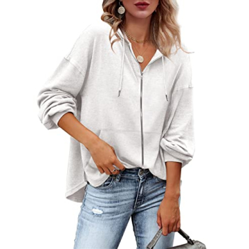 Zatanaroni Women's Zip Up Hoodie Comfortable and Stylish