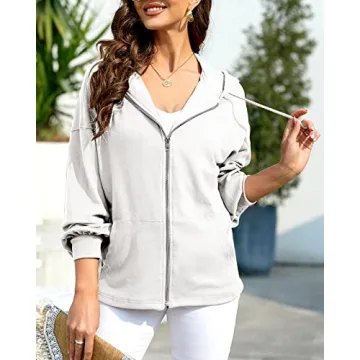 Zatanaroni Women's Zip Up Hoodie Comfortable and Stylish
